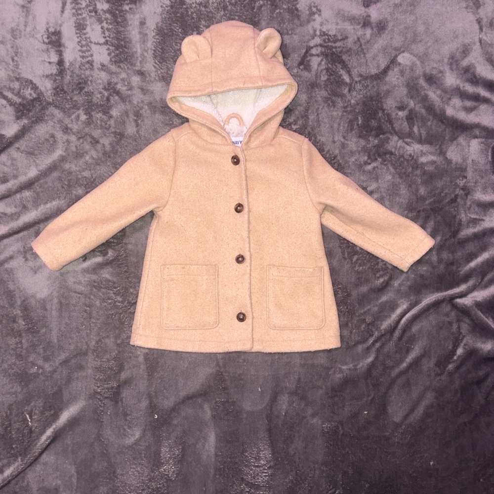 Old Navy Tan Kids Jacket with Bear Ears